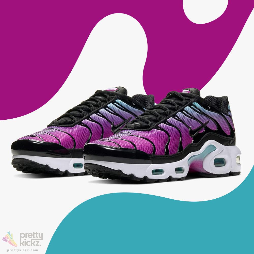 pink and purple nike tns
