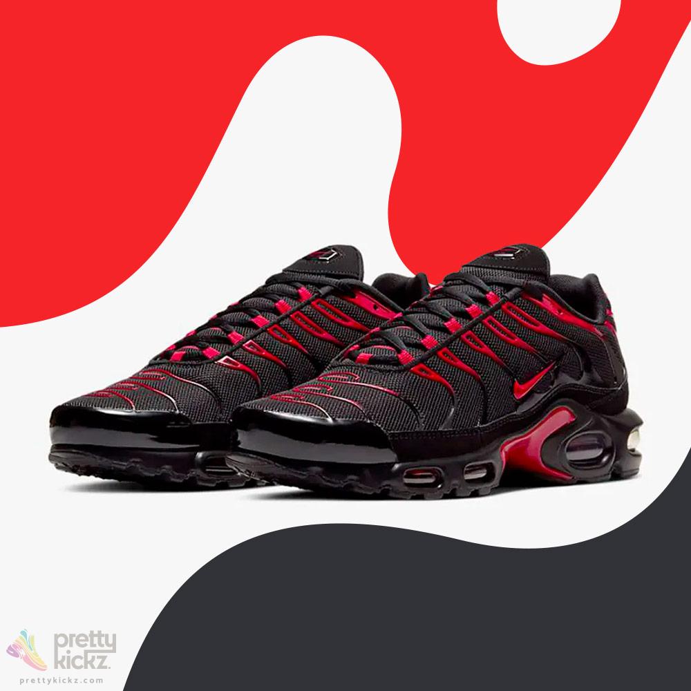 red and black tn nike
